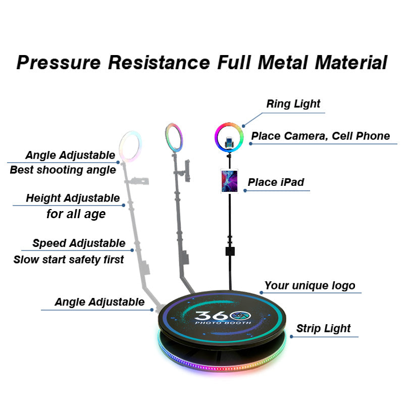 360 Photo Booth 68cm 80cm 100cm 115cm Party Photo booth 360